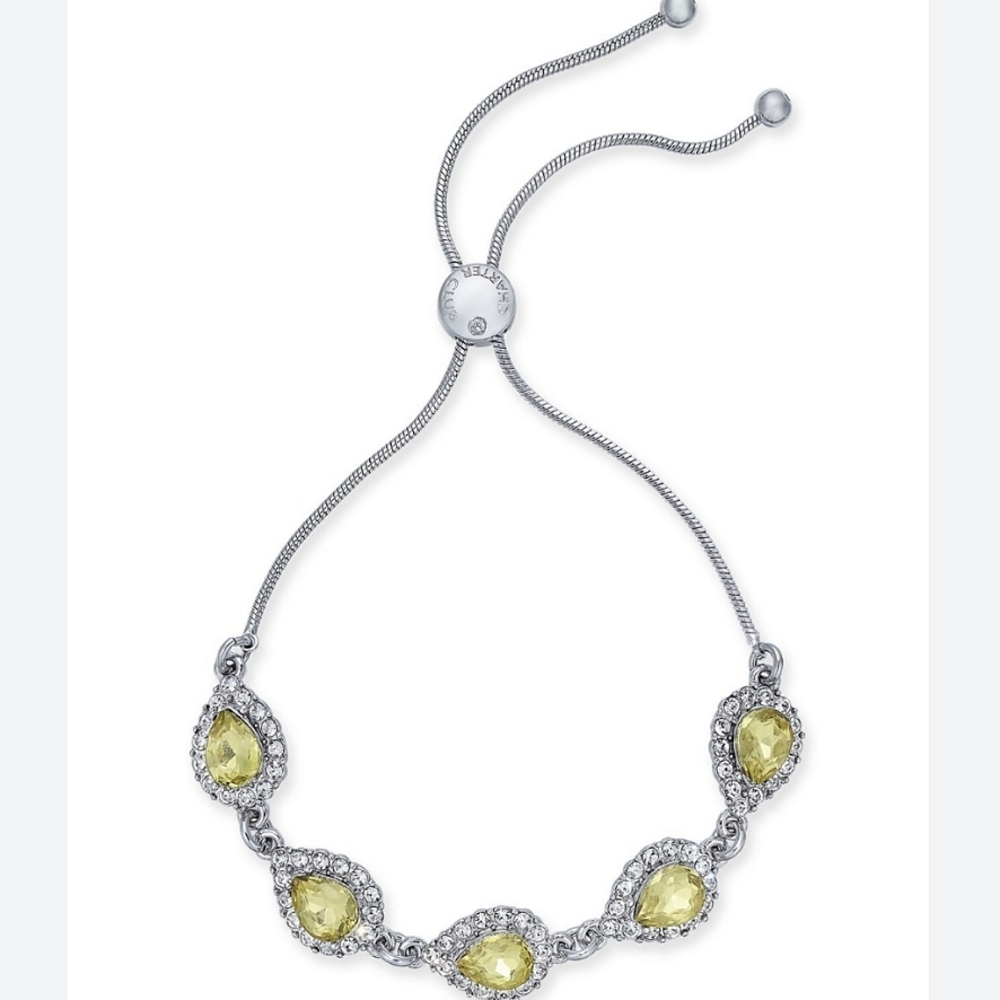 Charter Club Crystal & Stone Slider Bracelets